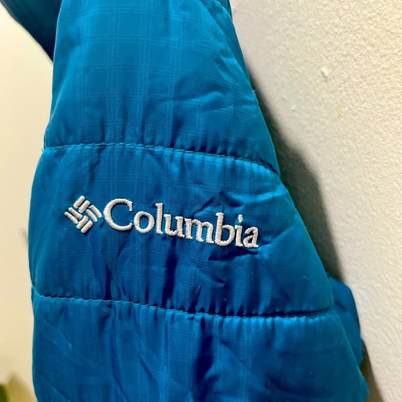 Columbia Down Full-Zip Jacket Size XS, Teal color - Picture 4 of 7